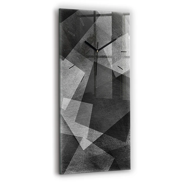 Vertikale Uhr mit motiv Geometrische Abstraktion