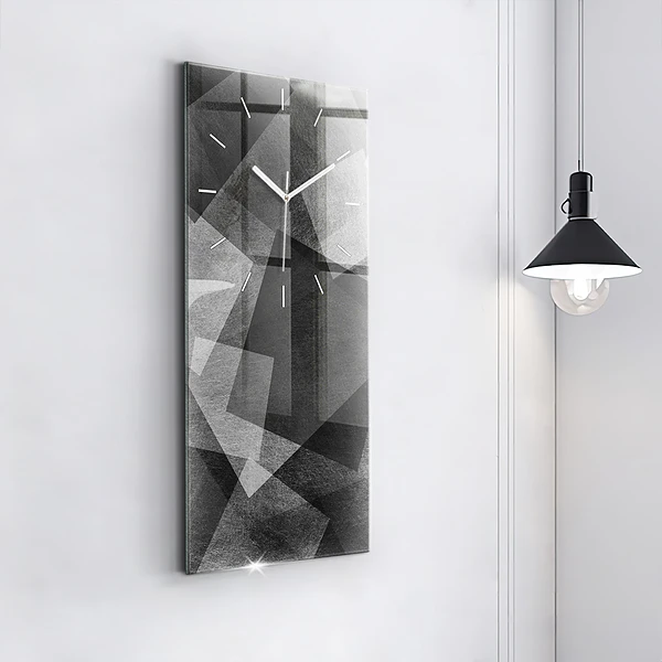 Vertikale Uhr mit motiv Geometrische Abstraktion