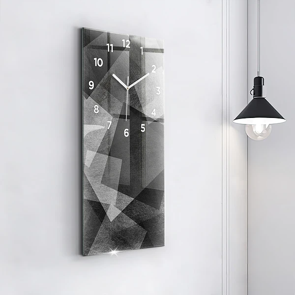 Vertikale Uhr mit motiv Geometrische Abstraktion
