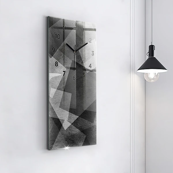 Vertikale Uhr mit motiv Geometrische Abstraktion