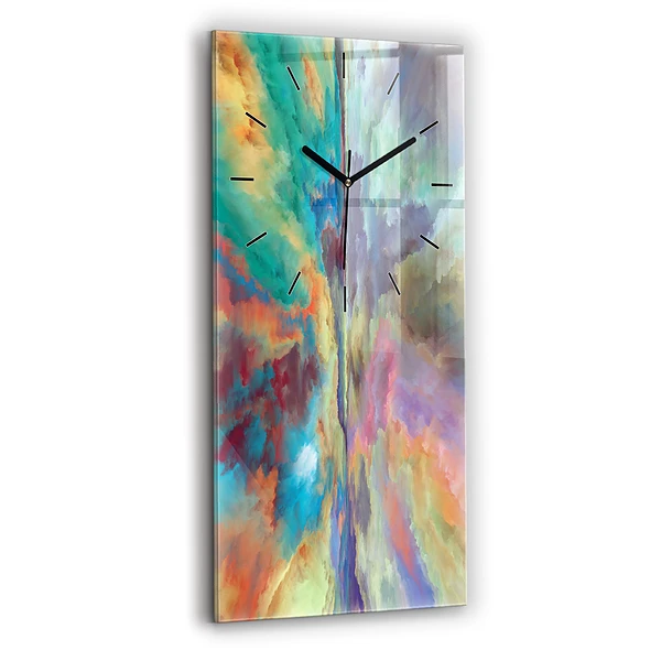 Vertikale Uhr mit motiv Abstrakte Landschaft