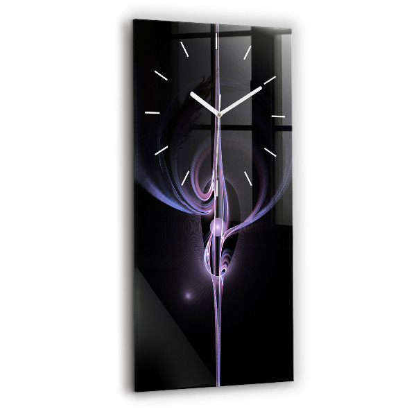 Vertikale Uhr Violette Abstraktion