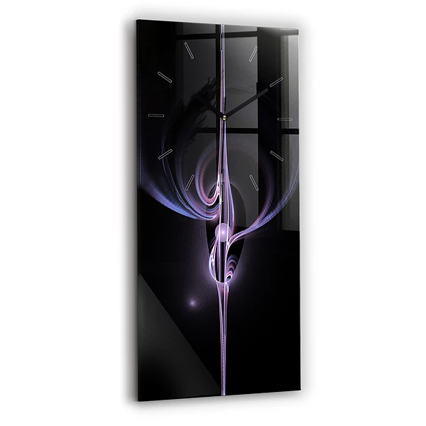 Vertikale Uhr Violette Abstraktion