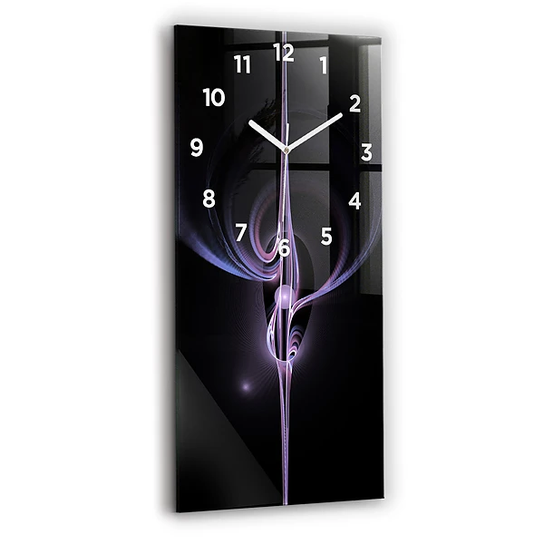 Vertikale Uhr Violette Abstraktion