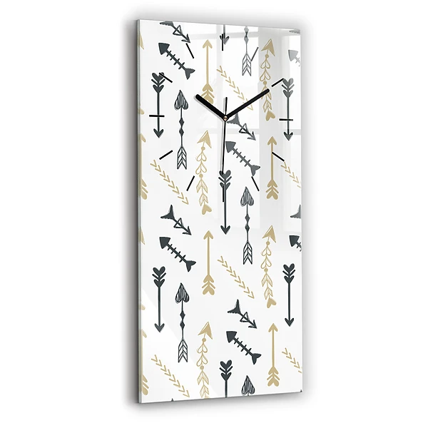 Vertikale Uhr mit motiv Geometrisches Hipster-Muster