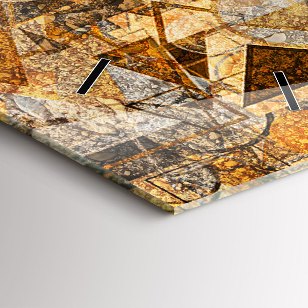 Vertikale Uhr mit motiv Geometrische Formen