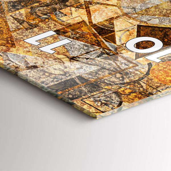 Vertikale Uhr mit motiv Geometrische Formen