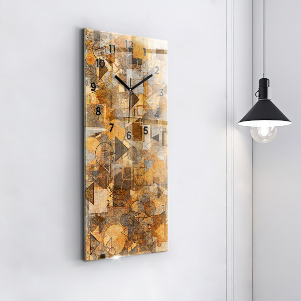 Vertikale Uhr mit motiv Geometrische Formen