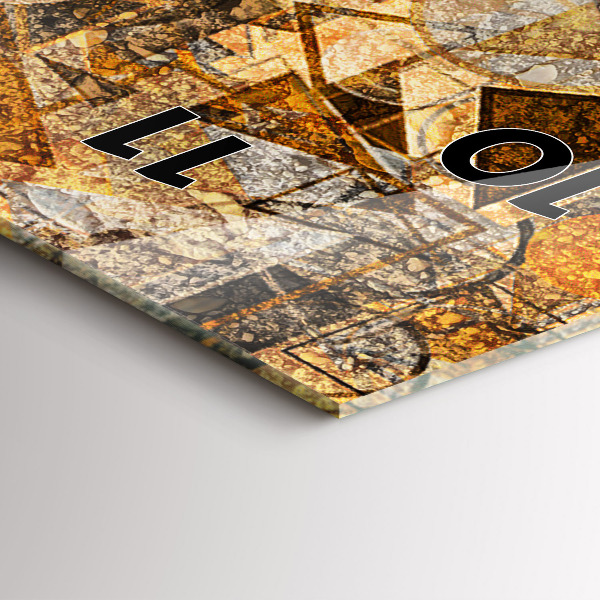 Vertikale Uhr mit motiv Geometrische Formen