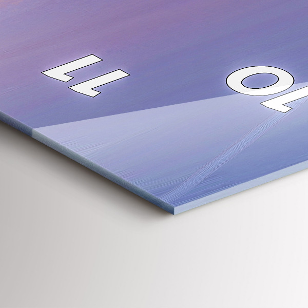 Vertikale Uhr mit motiv Meereslandschaft