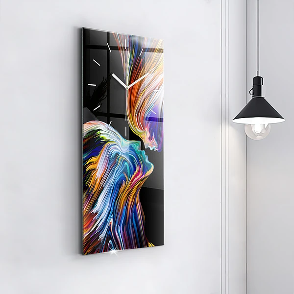 Vertikale Uhr mit motiv Emotionale Kunst