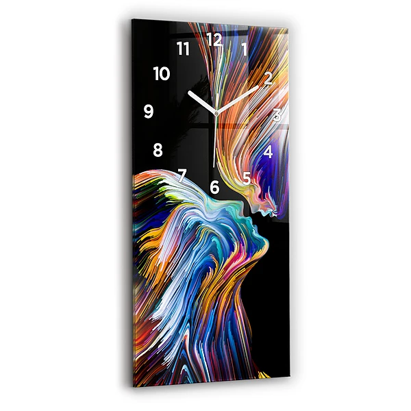 Vertikale Uhr mit motiv Emotionale Kunst