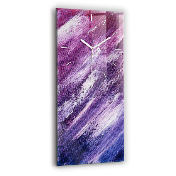 Vertikale Uhr mit motiv Acrylfarbe Textur