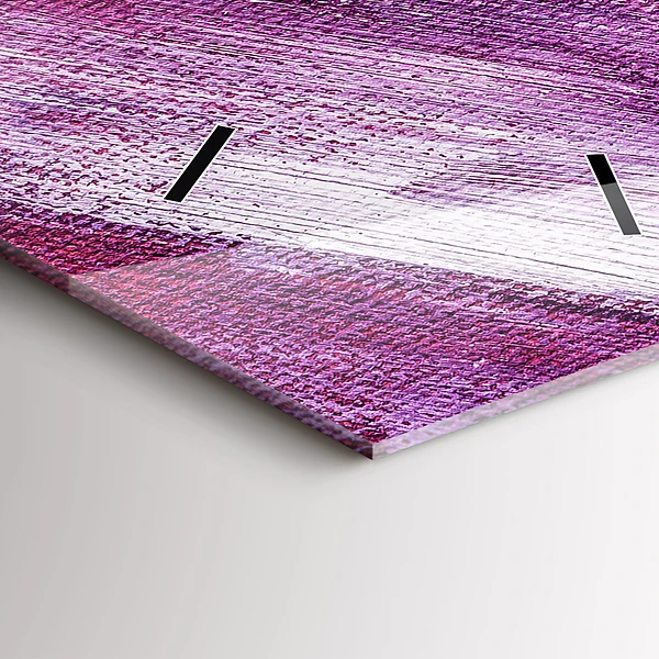 Vertikale Uhr mit motiv Acrylfarbe Textur