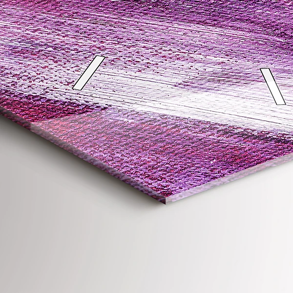 Vertikale Uhr mit motiv Acrylfarbe Textur