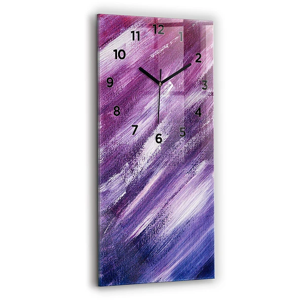 Vertikale Uhr mit motiv Acrylfarbe Textur