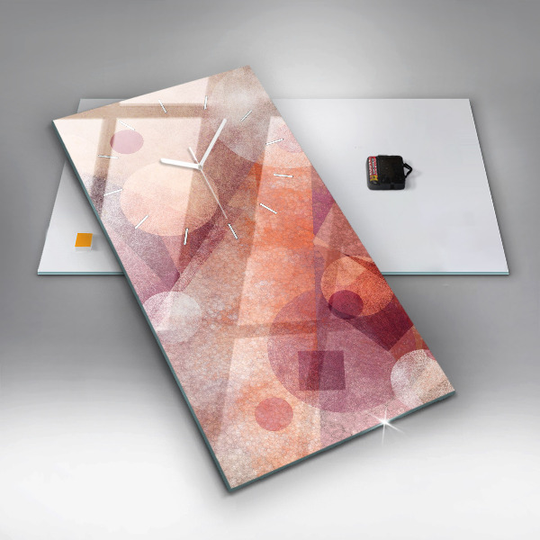 Vertikale Uhr Geometrische Abstraktion