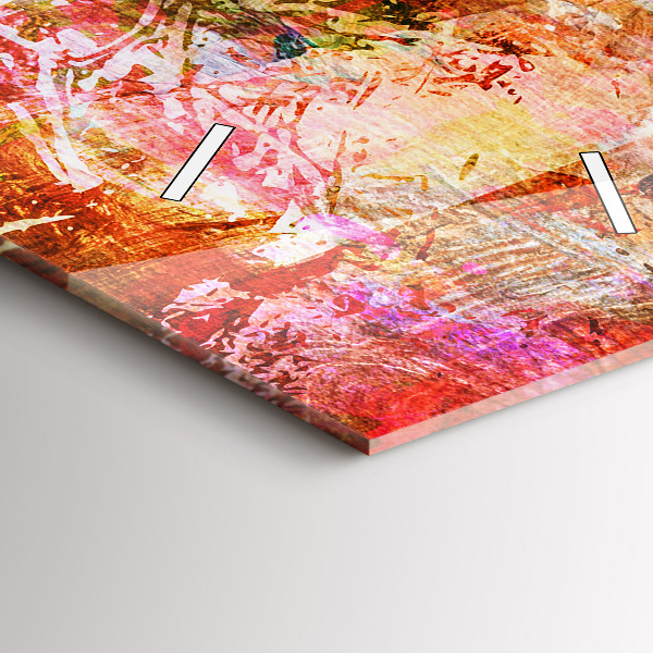 Vertikale Uhr mit motiv Abstrakte Komposition