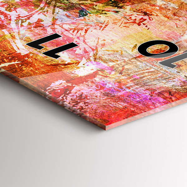 Vertikale Uhr mit motiv Abstrakte Komposition