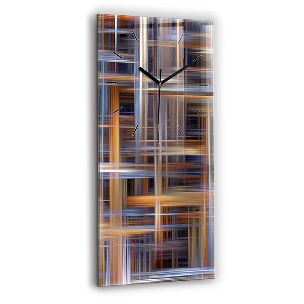 Vertikale Uhr mit motiv Geometrische Abstraktion