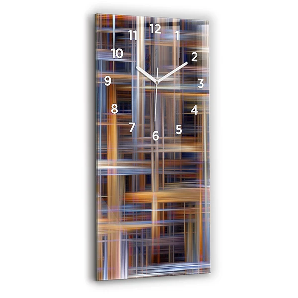 Vertikale Uhr mit motiv Geometrische Abstraktion