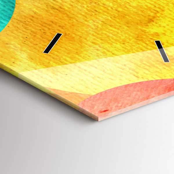 Vertikale Uhr mit motiv Abstrakte Kreise