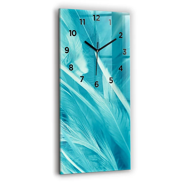 Vertikale Uhr mit motiv Grün-türkis vintage