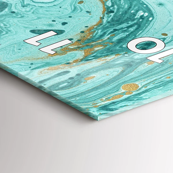 Vertikale Uhr mit motiv Marmor Textur