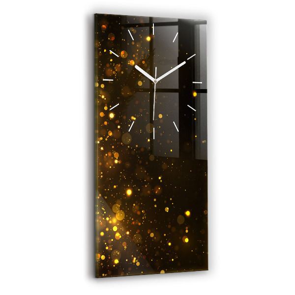 Vertikale Uhr mit motiv Goldener Blütenstaub