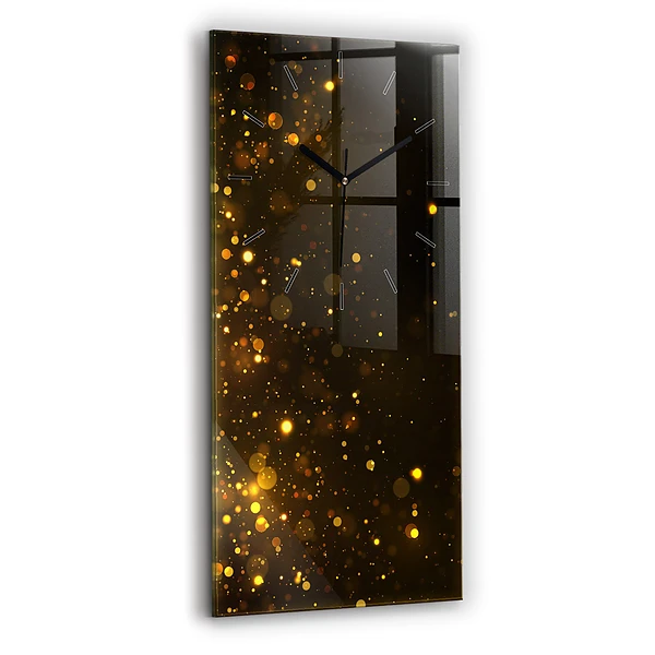Vertikale Uhr mit motiv Goldener Blütenstaub