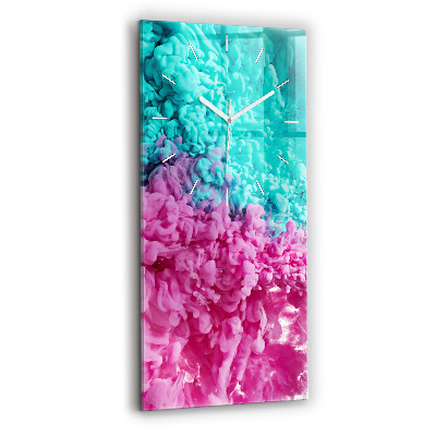 Vertikale Uhr mit motiv Moderne Kunst - Flecken