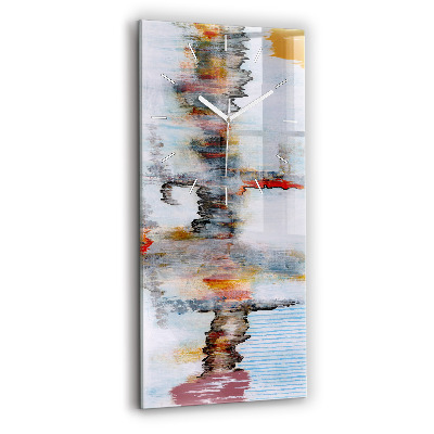 Vertikale Uhr mit motiv Abstraktion