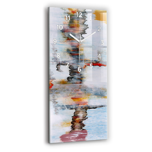 Vertikale Uhr mit motiv Abstraktion