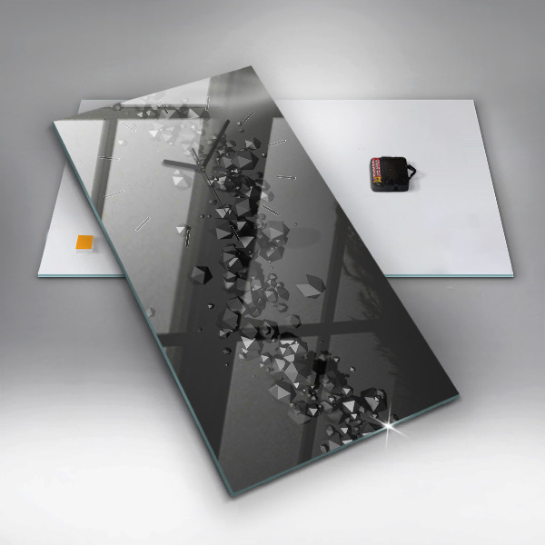 Vertikale Uhr Schwarze Abstraktion