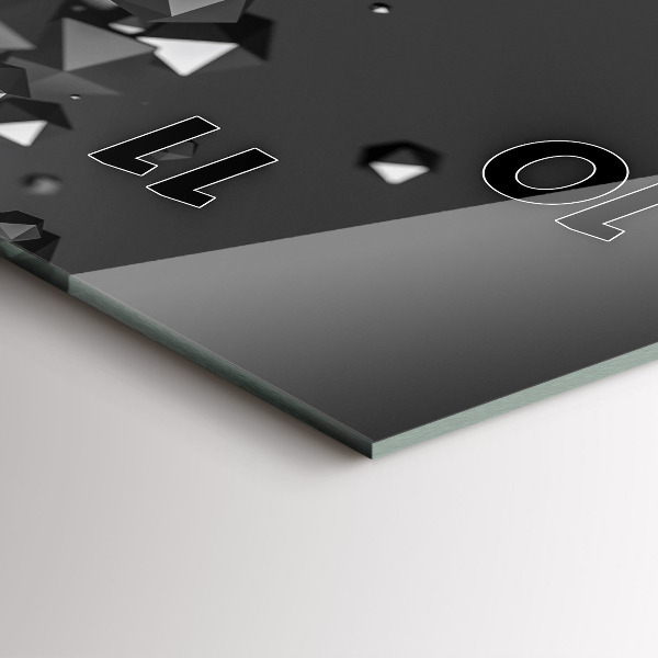 Vertikale Uhr Schwarze Abstraktion