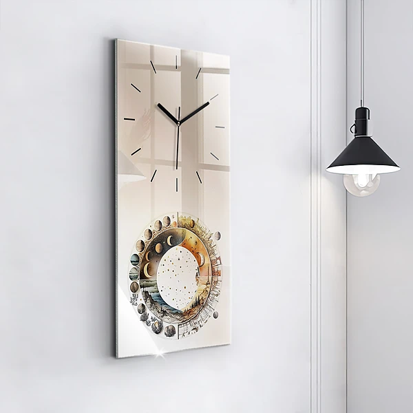Vertikale Uhr mit motiv Uhr Astronomie