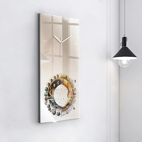 Vertikale Uhr mit motiv Uhr Astronomie