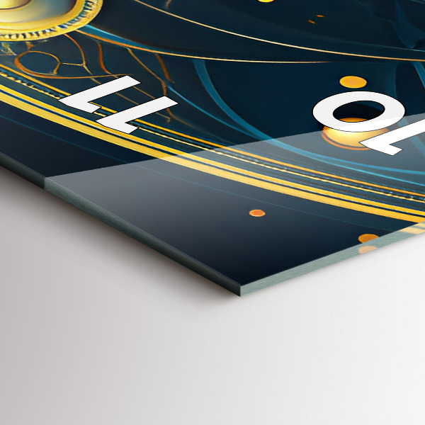 Vertikale Uhr mit motiv Horoskop-Uhr