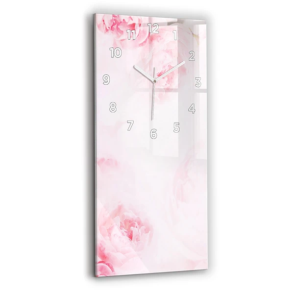 Vertikale Uhr mit motiv Blühende Blumen