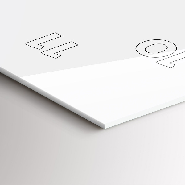 Vertikale Uhr Sei du selbst Inschrift