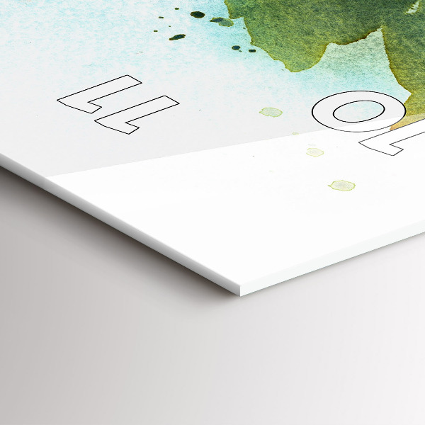 Vertikale Uhr mit motiv Rosen in einer Vase Aquarell