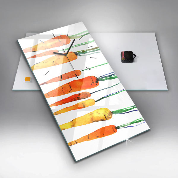 Vertikale Uhr Illustration von Karotten