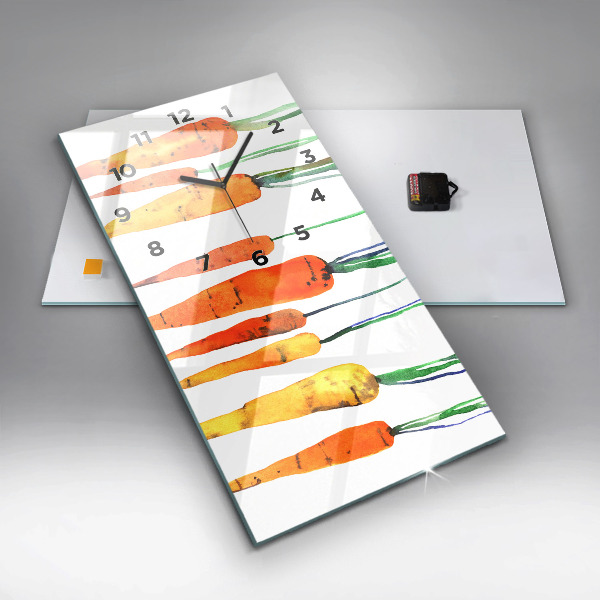 Vertikale Uhr Illustration von Karotten