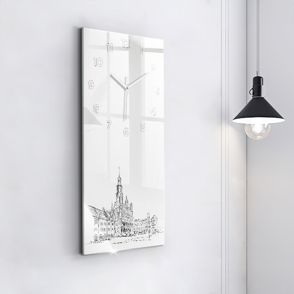 Vertikale Uhr Skizze der Altstadt von Poznań