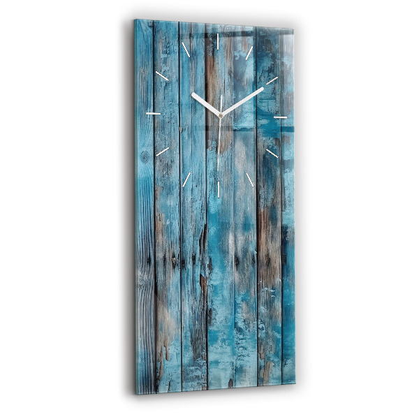 Vertikale Uhr mit motiv Blaue Platten