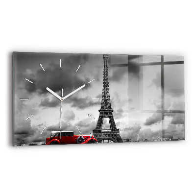 Horizontale Uhr mit motiv Effelturm Paris