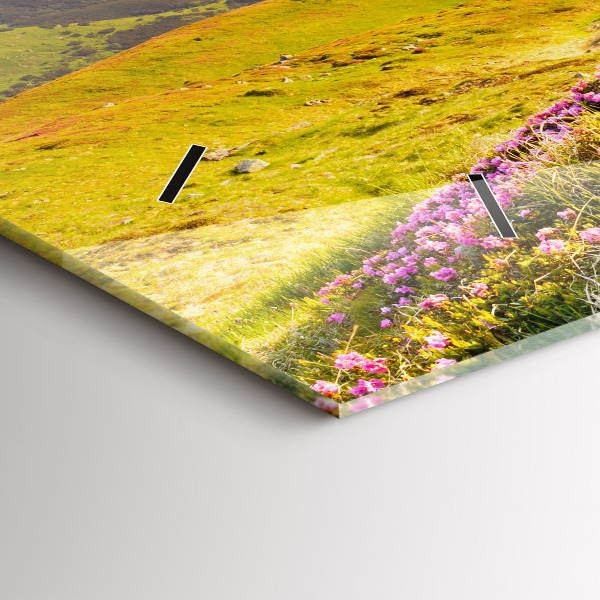 Horizontale Uhr Berglandschaft