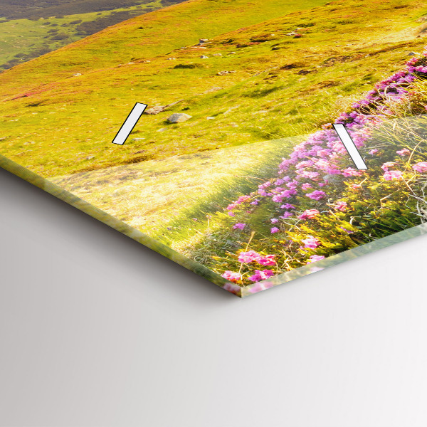 Horizontale Uhr Berglandschaft