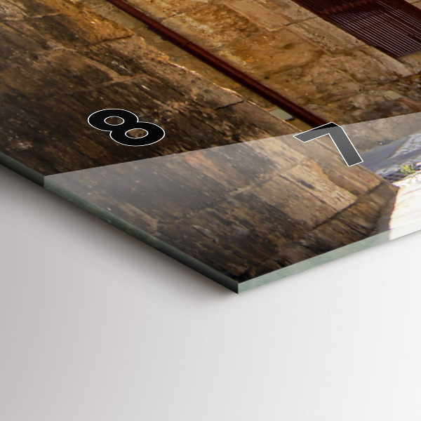 Horizontale Uhr Malerische Straße von Rhodos