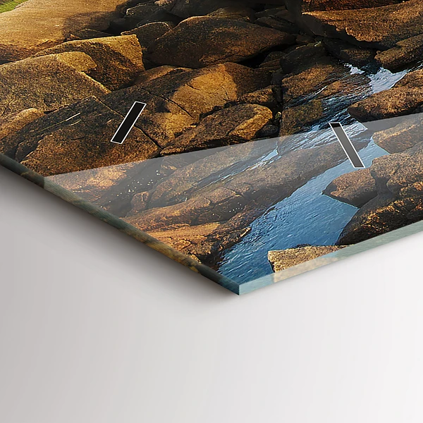 Horizontale Uhr mit motiv Annisquam-Leuchtturm